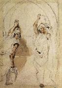 Eugene Delacroix Two Women at the Well Spain oil painting artist